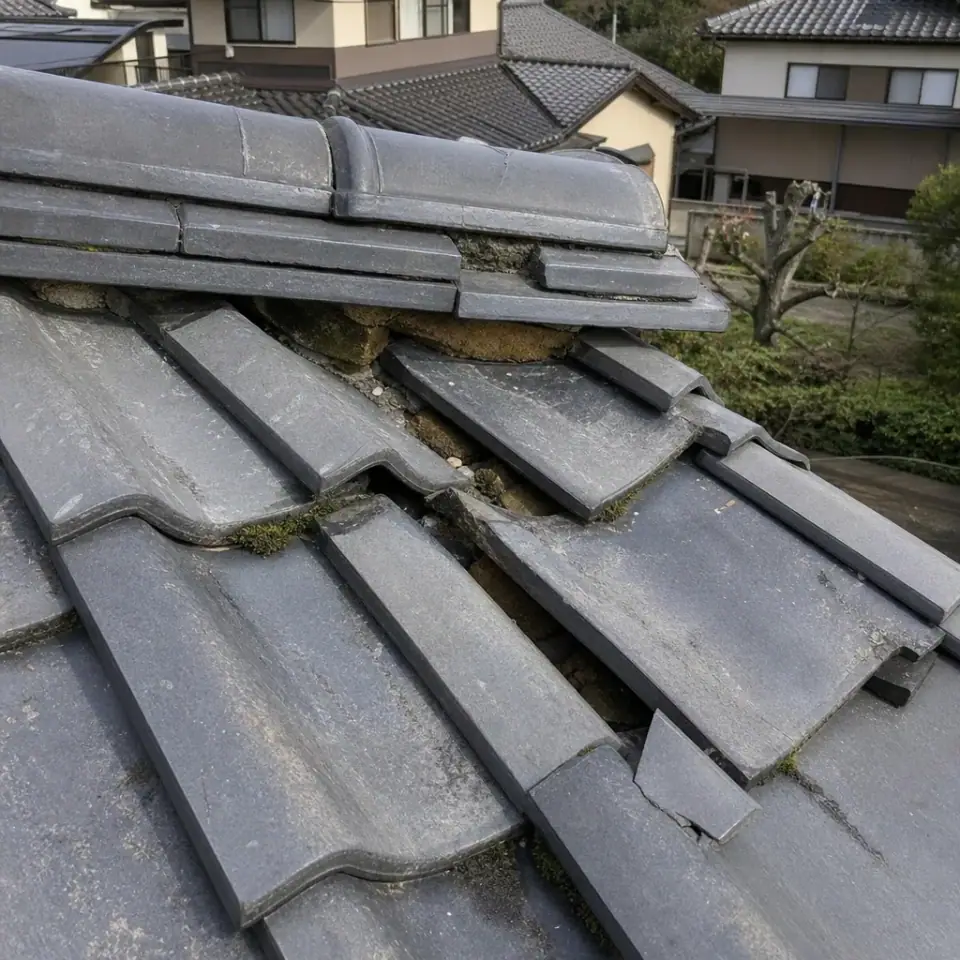 瓦がずれている・割れている